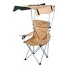 Portable Camping Chair Beach Chair with Shade Folding Chair with Canopy for Fishing Hiking Outdoor Activities Khaki