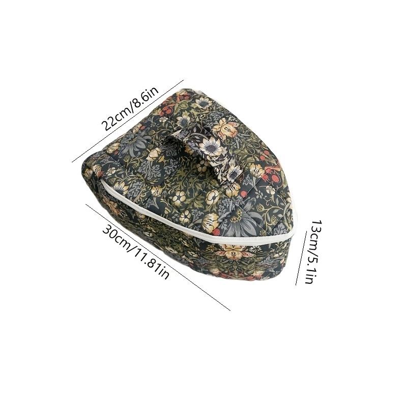 Quilted Floral Steam Iron Carrying Case 1Pc, Handle Design Portable Iron Cover Organizer for Travel Home