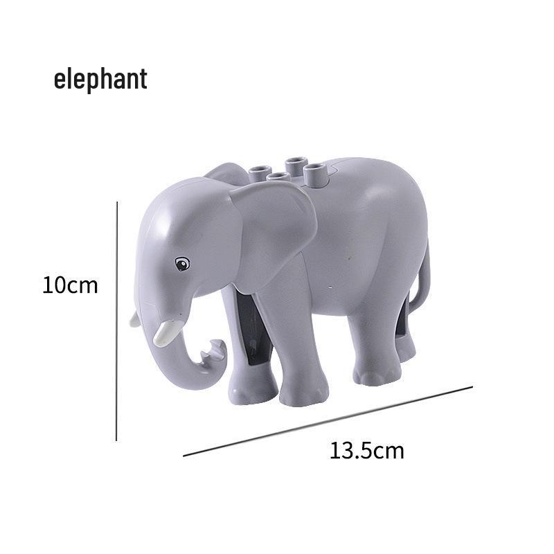 Compatible Large Bricks: Animal Accessories & Educational Building Blocks for Children - Ocean & Forest Themes