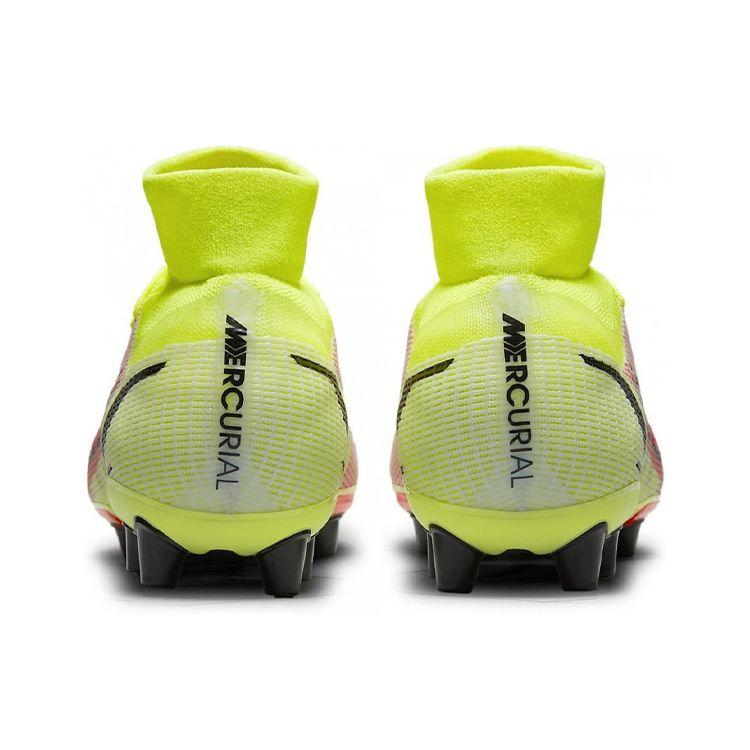 Nike Mercurial Superfly 8 Assassin 14 Pro AG (Rubber Short Studs) Anti-Slip Durable Football Shoes Men Football Shoes Fluorescent-Yellow CV1130-760