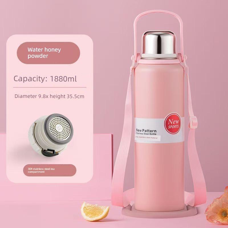 Stainless Steel 316 Large Capacity Vacuum Cup for Male and Female Students Good-looking Tea Cup Portable Car Outdoor Kettle