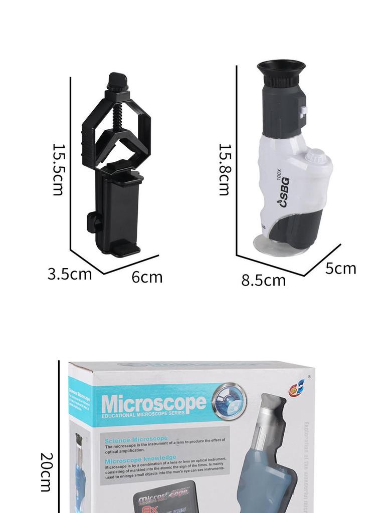 High-Definition Children's Microscope Set for Early Science Education and Specimen Exploration