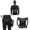 Steampunk Damen Brust-Schultertasche Mit Kette Und Totenkopf-Akzenten Für Den Täglichen Gebrauch