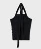 NOIRER FOR WOMAN Square Halter Neck Layered Knit (Black)