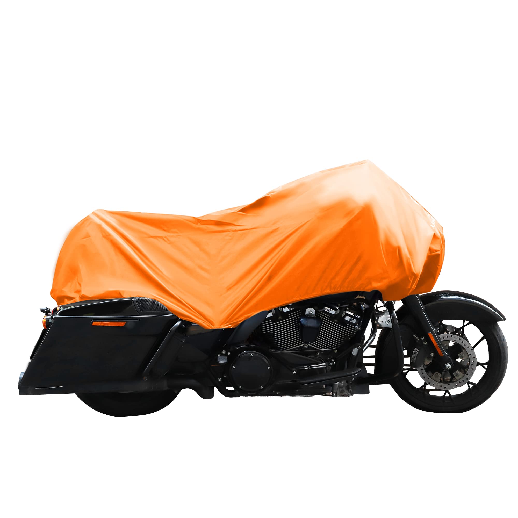 

uxcell Motorcycle Half UV with Storage Size Compatible with Harley Davidson Cruiser and Yamaha Touring FZ and 6N Cover, Cover, Waterproof, Windproof, оранжевый