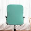 Stretch Computer Office Chair Cover with Durable Zipper Washable Removable Rotating Boss Chair Slipcovers Anti-dust Soft Desk Chair Seat Protector