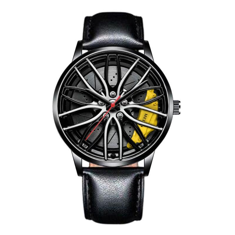 Official automatic movement watch men's vacuum plating wheel style non-mechanical watch new one