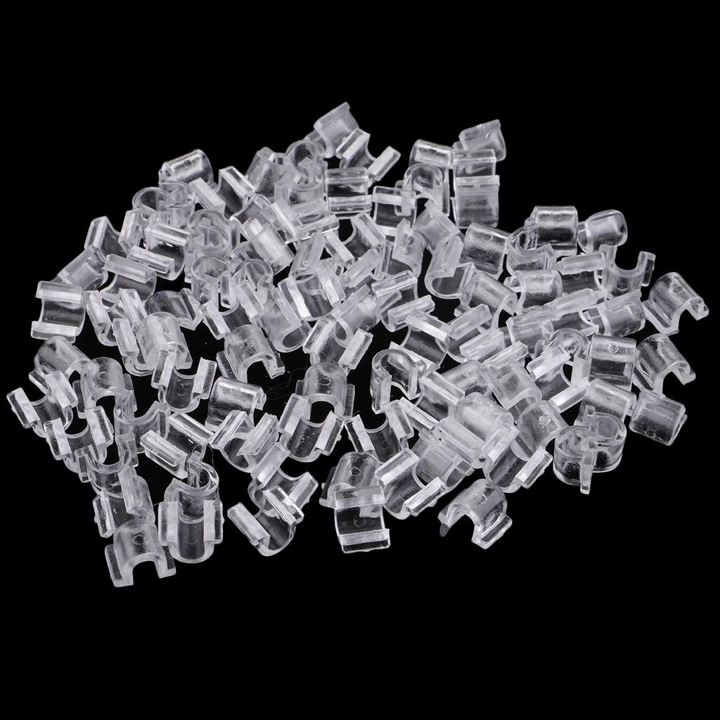 100pcs Space Beads Loose Clear Rubber Pearl Base Square 8x9x12mm