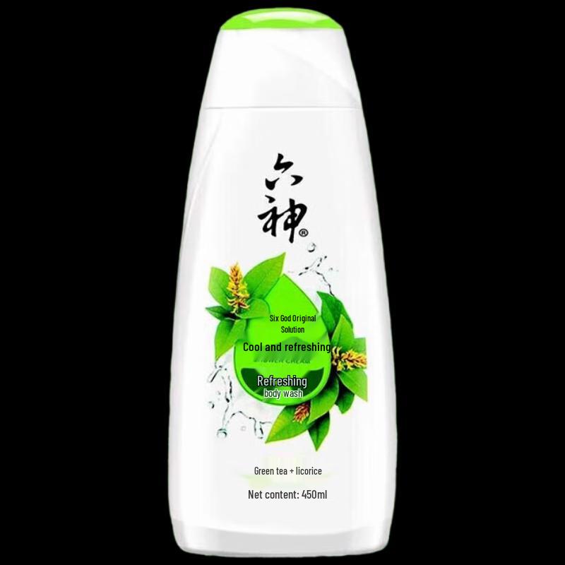 Liushen Green Tea & Licorice Cooling & Refreshing Shower Gel, 2x450ml