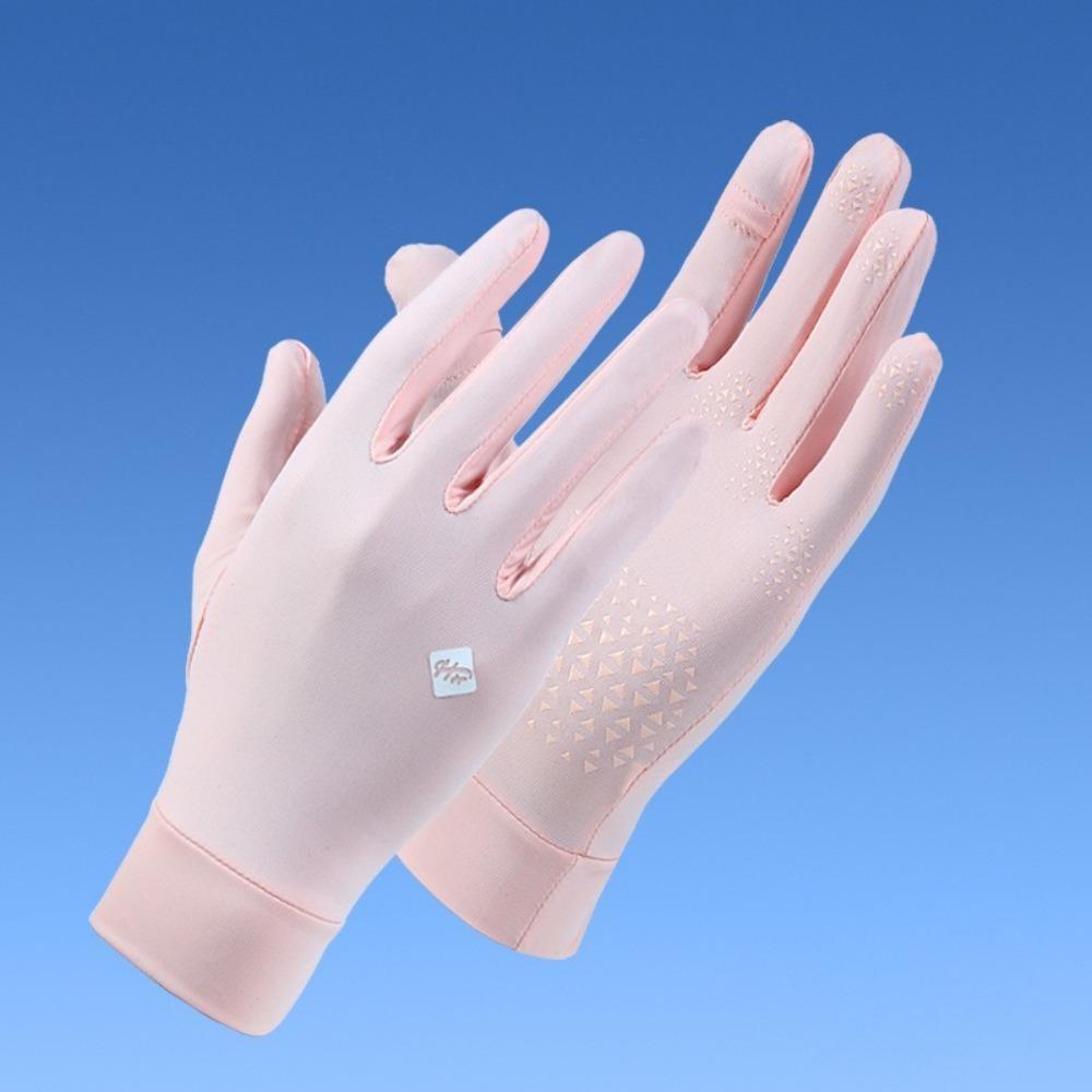 Anti-UV Sunscreen Gloves Touch Screen Riding Driving Gloves New Flip Finger Gloves  Summer