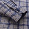 Autumn Winter Thicken Fleece Shirts For Men Business Plaid Shirt Long Sleeve Warm Clothes Male Single Pocket Classic Check Shirt