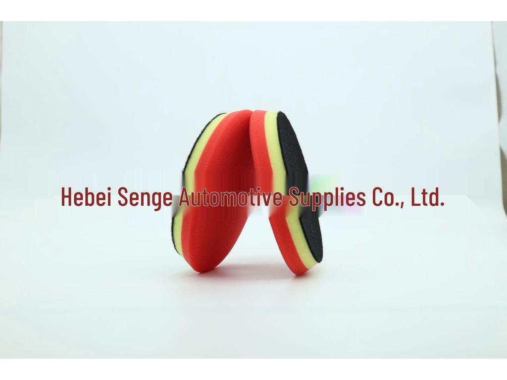 Double-Layer Self-Adhesive Car Detailing Sponge with Beveled Edge for Waxing and Polishing