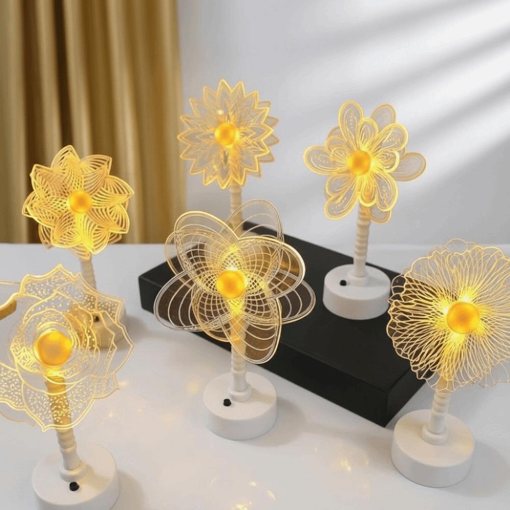 Minimalist Design Retro Gold Table Lamp Soft Ambient Lighting LED Night Lights Home Decor