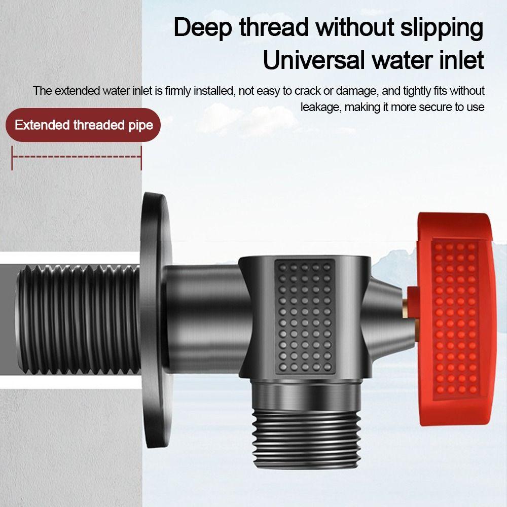 Brass Core Ball Core Valve Thickened Water Stop Valve  Bathroom Kitchen Water Heater Tap