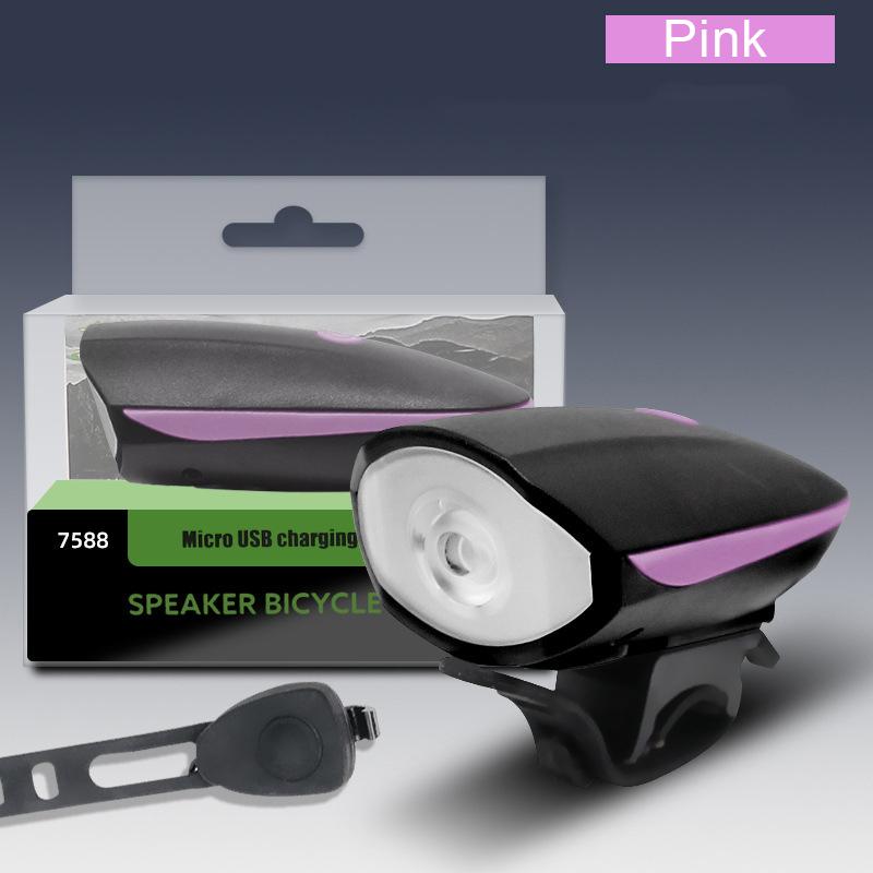 Bicycle Light With Horn 120 DB Waterproof 3 Modes Bicycle Front Light Horn  Outdoor USB Rechargeable MTB Cycling Bike Bell