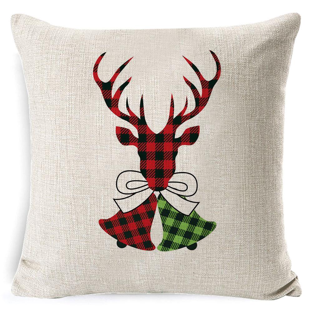 Christmas Pillowcase Home European Linen Sofa Cover Cushion Cushion Pillowcase Back Cushion