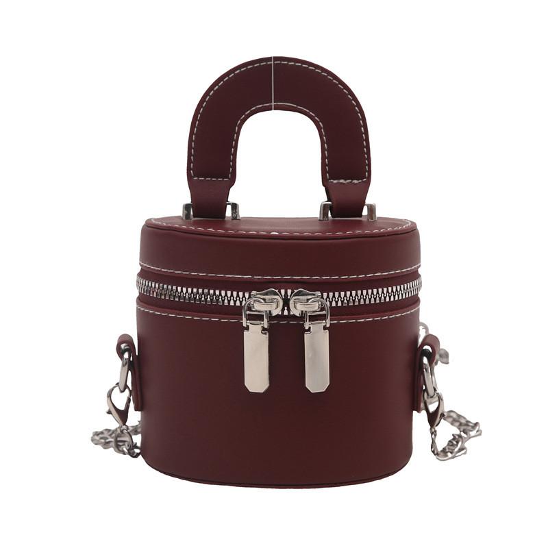 Pu Mini Tote Bag With Zipper Closure For Daily Use