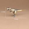 Jurassic Tyrannosaurus Dinosaur Solid Brass Small Ornament Animal Statue Simulated Tyrannosaurus Rex Figurines Handcrafts Gifts
