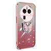 Applicable oppoFINDX7 mobile phone case A3Pro electroplating a57 glitter gradual change A78 butterfly bracket k12 protective case