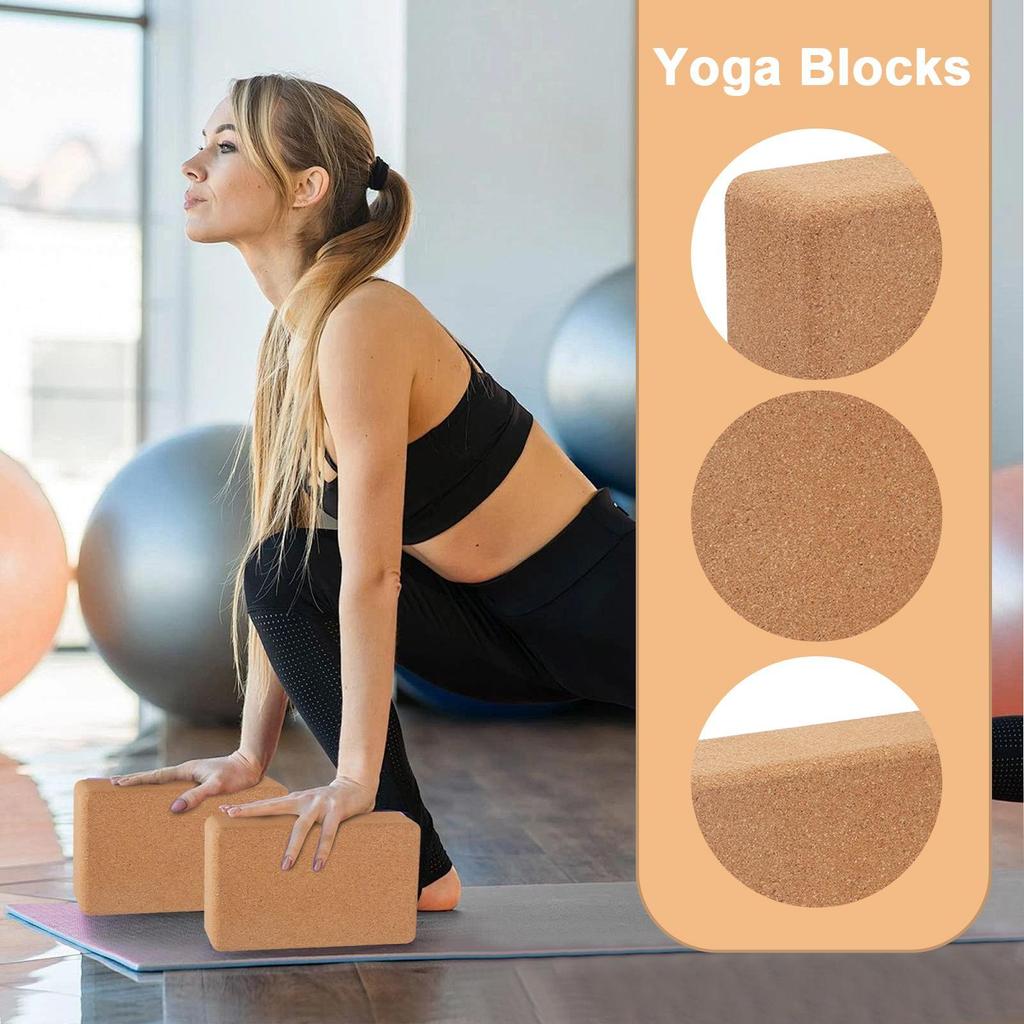 Yoga Block Pilates Stretching Equipment High Density Stretching Block for Home Gym Fitness Office Travel Workout Exercise