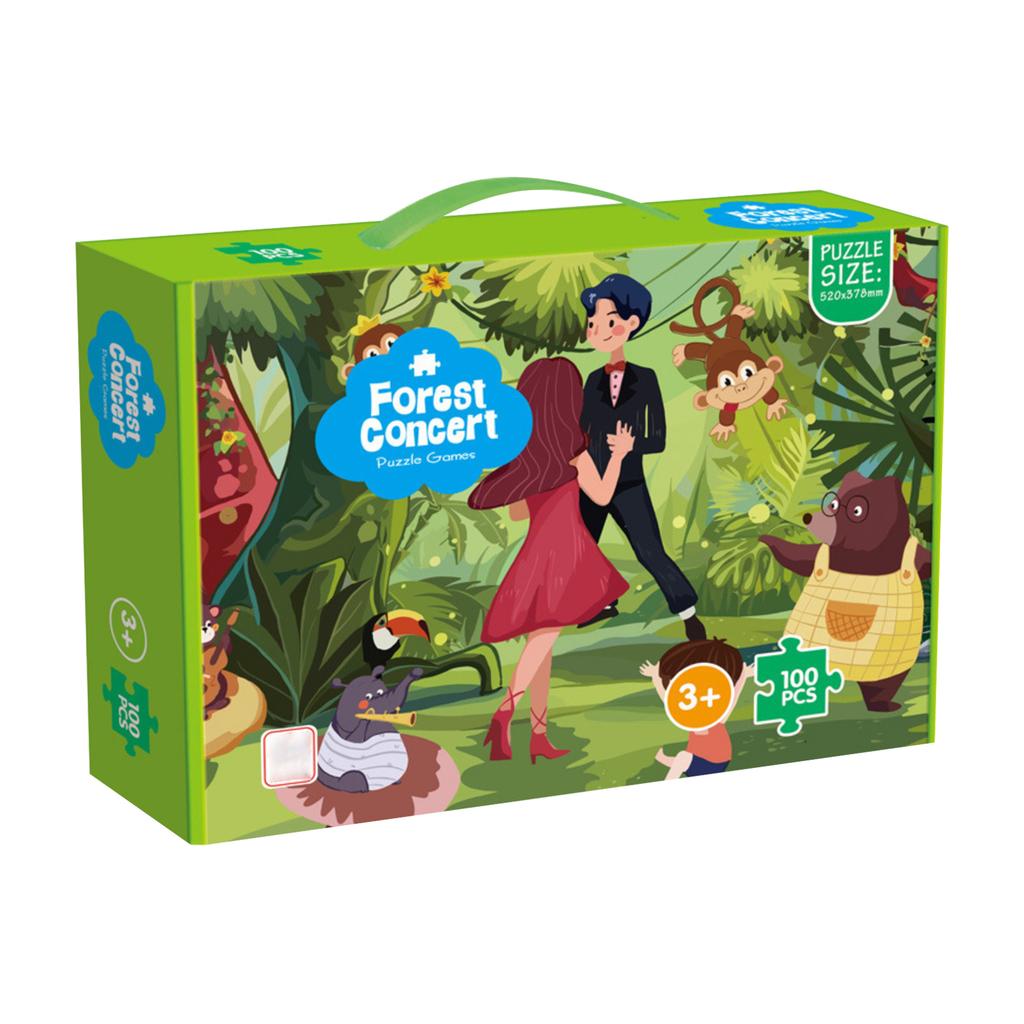 100PC Children's Advanced Educational Puzzles For Kindergarten Boys And Girls, Early Education Assembly Toys Puzzle thickness 1cm