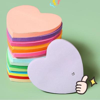 100 vellen/set creatieve liefdesnotitiestickers N keer plakbericht kladblok kleurennotitieboek