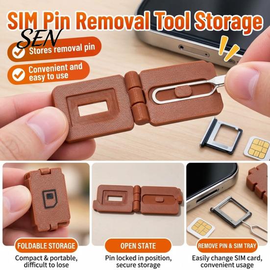 Small Gadget Organizer SIM Card Holder Case, 3D Printed Portable Storage Box Sim with Eject Pin Slot, Memory for Travel, Phone Accessories Travel