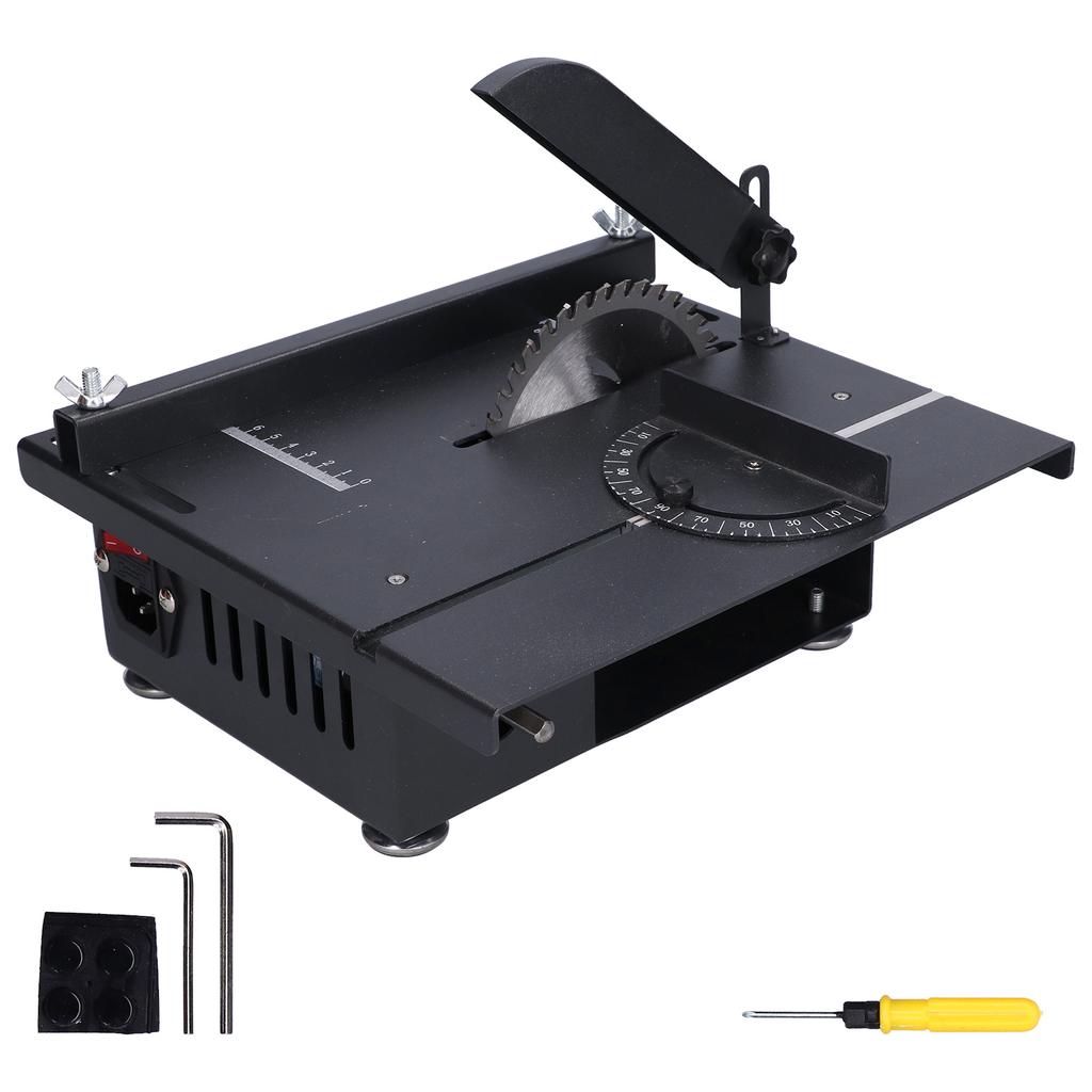 Mini Table Saw Multifunctional Hobby Desktop Saws Polishing Set for Woodworking 1200W Multifunctional Mini Table Saw