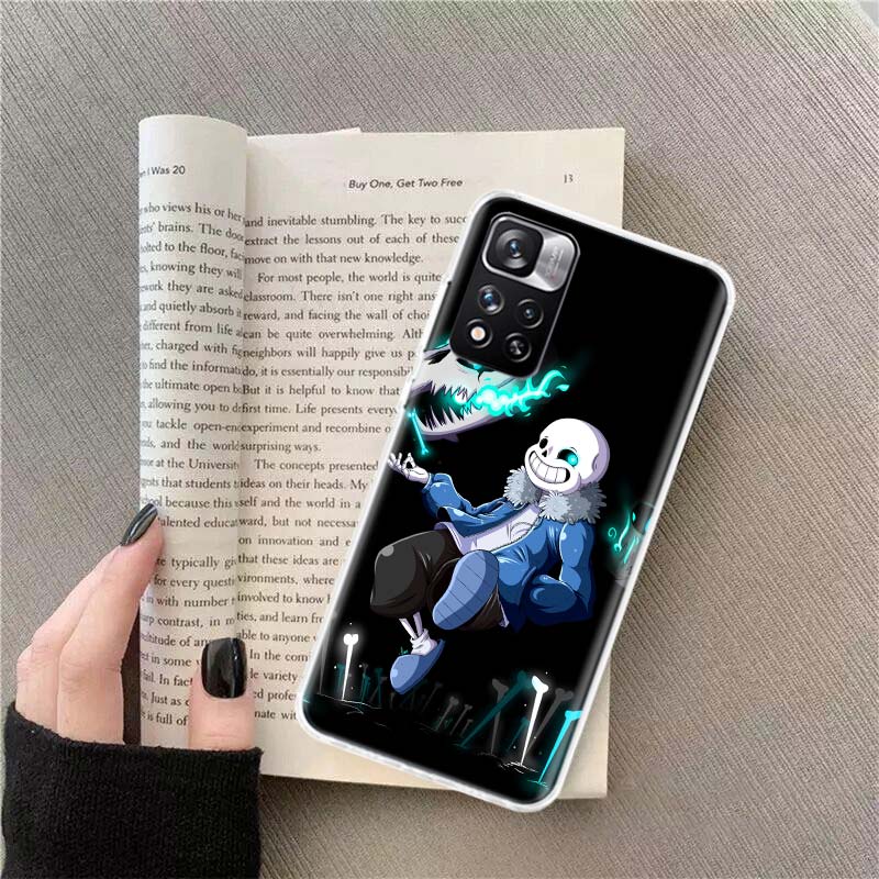 Undertale Sans Doggo Phone Case For Xiaomi Poco X4 F4 GT X3 NFC X5 X6 X7 Pro 5G M5 M5S M3 F5 Mi F6 F3 F2 F1 Cover Coque Fundas T