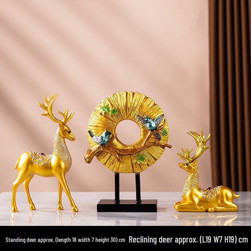 Creative Deer Ornament for Home Decor - Perfect for Living Room, Wine Cabinet, TV Stand, or Entryway Display