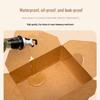 Disposable Kraft Paper Fried Chicken Meal Box