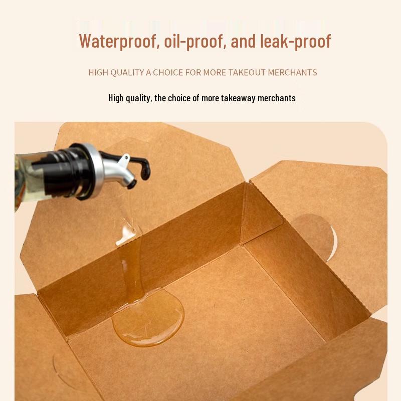 Disposable Kraft Paper Fried Chicken Meal Box