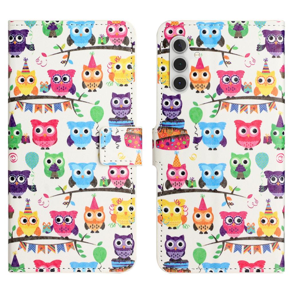 For Samsung Galaxy S24 FE Case Wallet PU Leather Flip Phone Cover Pattern Printing