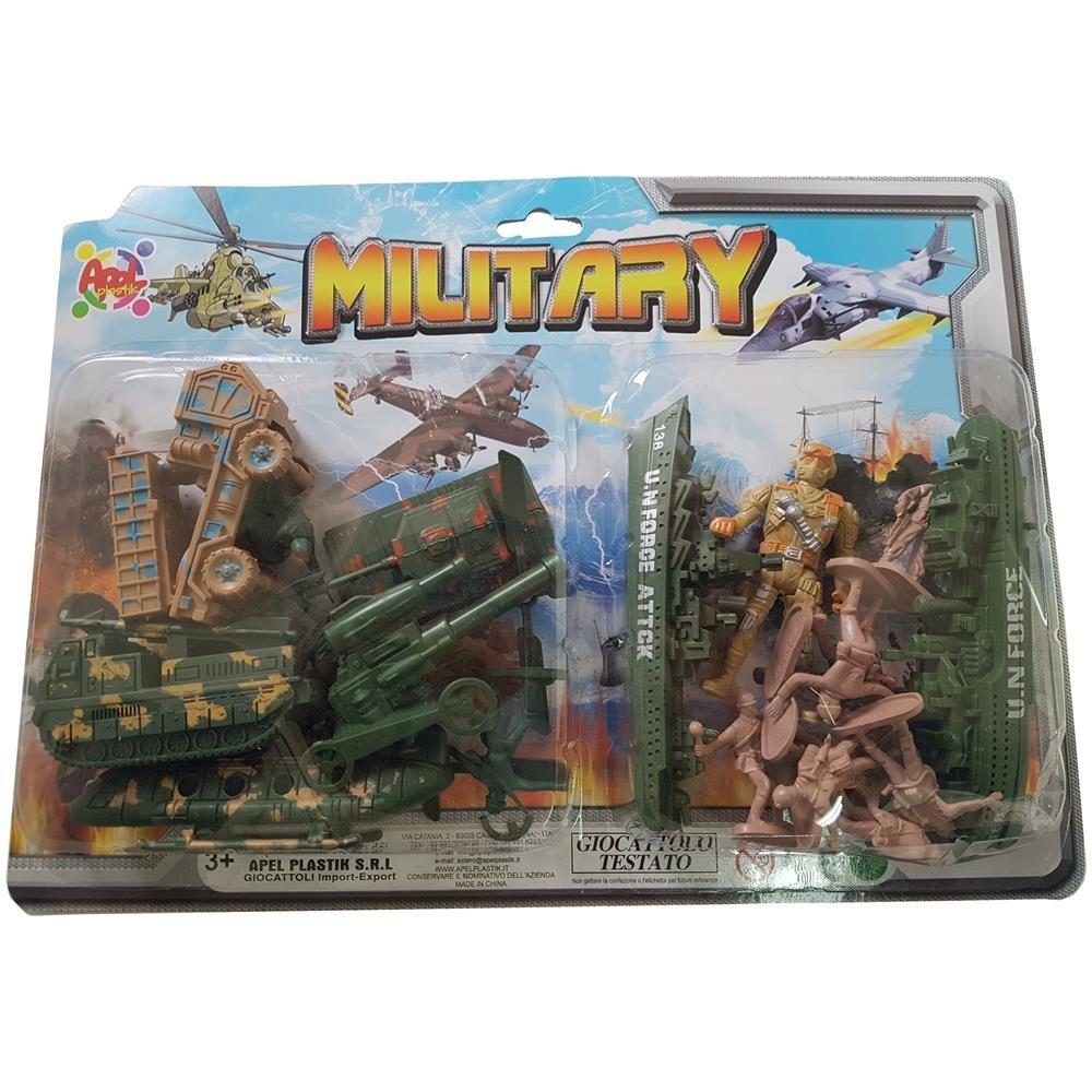 Hautton Soldatini Giocattolo 8 Pezzi Con Armi E Accessori - Figure Militari 9 Cm, Personalizzabili