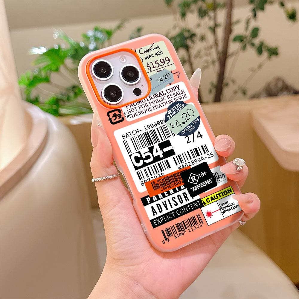 Luxury Fashion Stamp Label Barcode Silicone Matte Candy Color 2 in 1 Phone Case for Google Pixel 10 9 8A 8 7A 7 Pro XL Cover