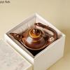 Kiln Transmutation Ceramic Teapot Retro Tea Maker Side Handle Single Pot Tea Infuser Teas Brewing Tools Teaware Kettle Teapots
