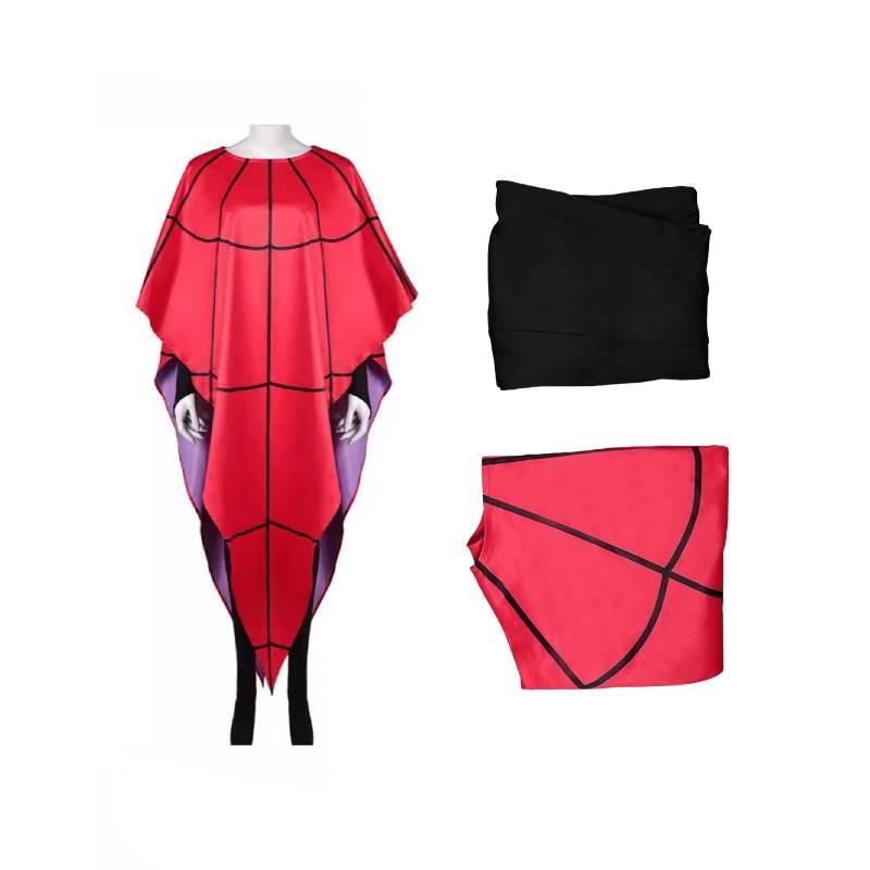 Очаровательный костюм Битлджуса для Хэллоуина и сценических выступлений, яркого красного цвета L