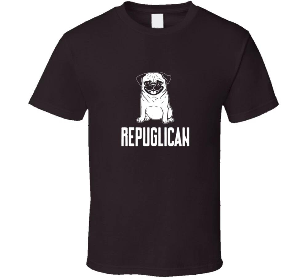 Repuglican Funny Pug Dog Gift K9 Rescue Puppy T Shirt 3XL
