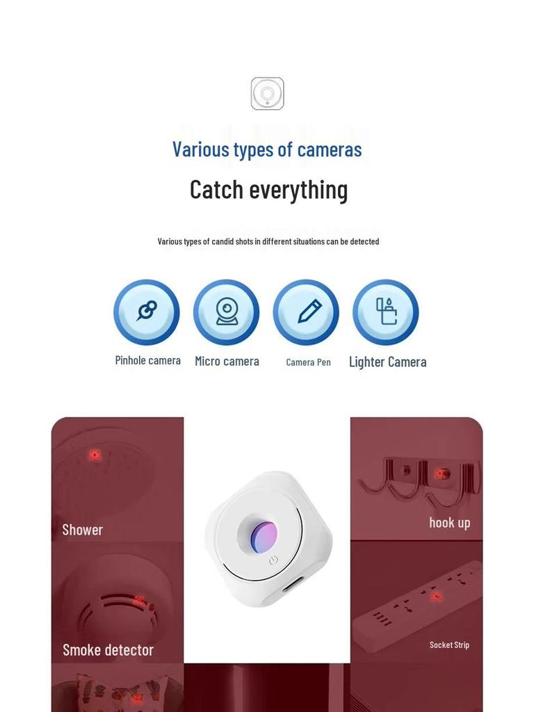 Smart Infrared Camera Detector for Anti-Spying and Anti-Peeping In Hotels