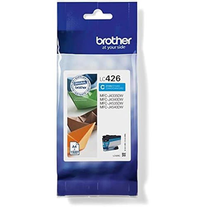 Cartouche d'encre - BROTHER - LC426 - Cyan - Pack de 5 - Compatible avec imprimantes Brother