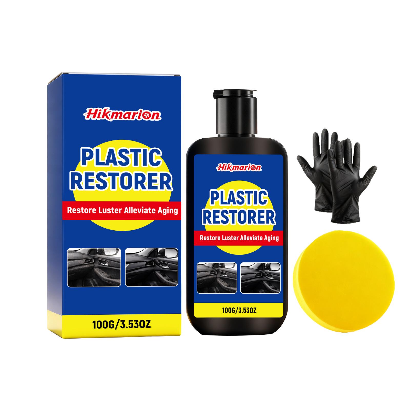 Hikmarion Car Interior Plastic Care Set: Cleaner & Conditioner