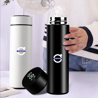 Stainless Steel Thermos Bottle Temperature Display LED Intelligent Thermos Mugs For RDESIGN XC60 XC90 V60 V40 Car Styling