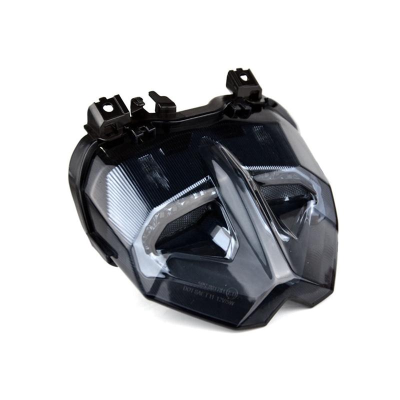 A28G-Для MT09   Задний стоп-сигнал Мотоцикл Тормоз Поворотник Интегрированные Задние фонари Светодиодный Водонепроницаемый Smoked Black