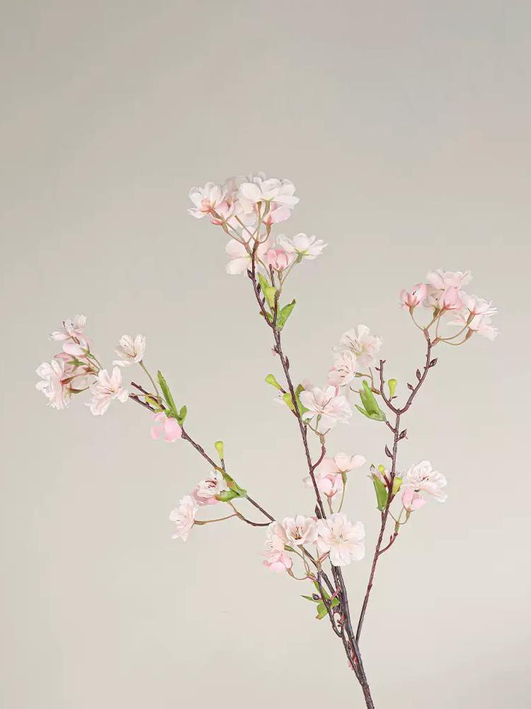 Pink Silk Cherry Blossoms Artificial Flowers Stems Spring Artificial Floral Arrangement Wedding Decoration Faux Flowers