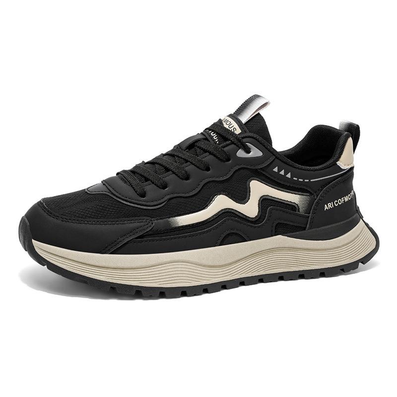 Autumn new outdoor waterproof casual sports shoes youth thick-soled wear-resistant dad shoes