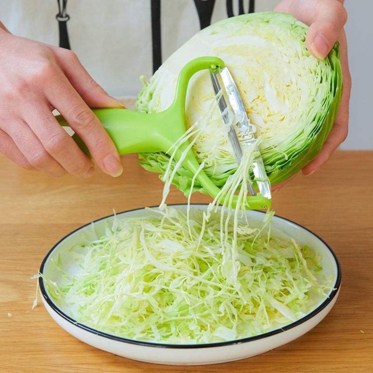 

5/1 PCS Cabbage Shredder, Slicer, Wide-Blade Peeler, Celery Peeler, Purple Cabbage, Garden Lettuce Shredding Knife 1PCS（random color）