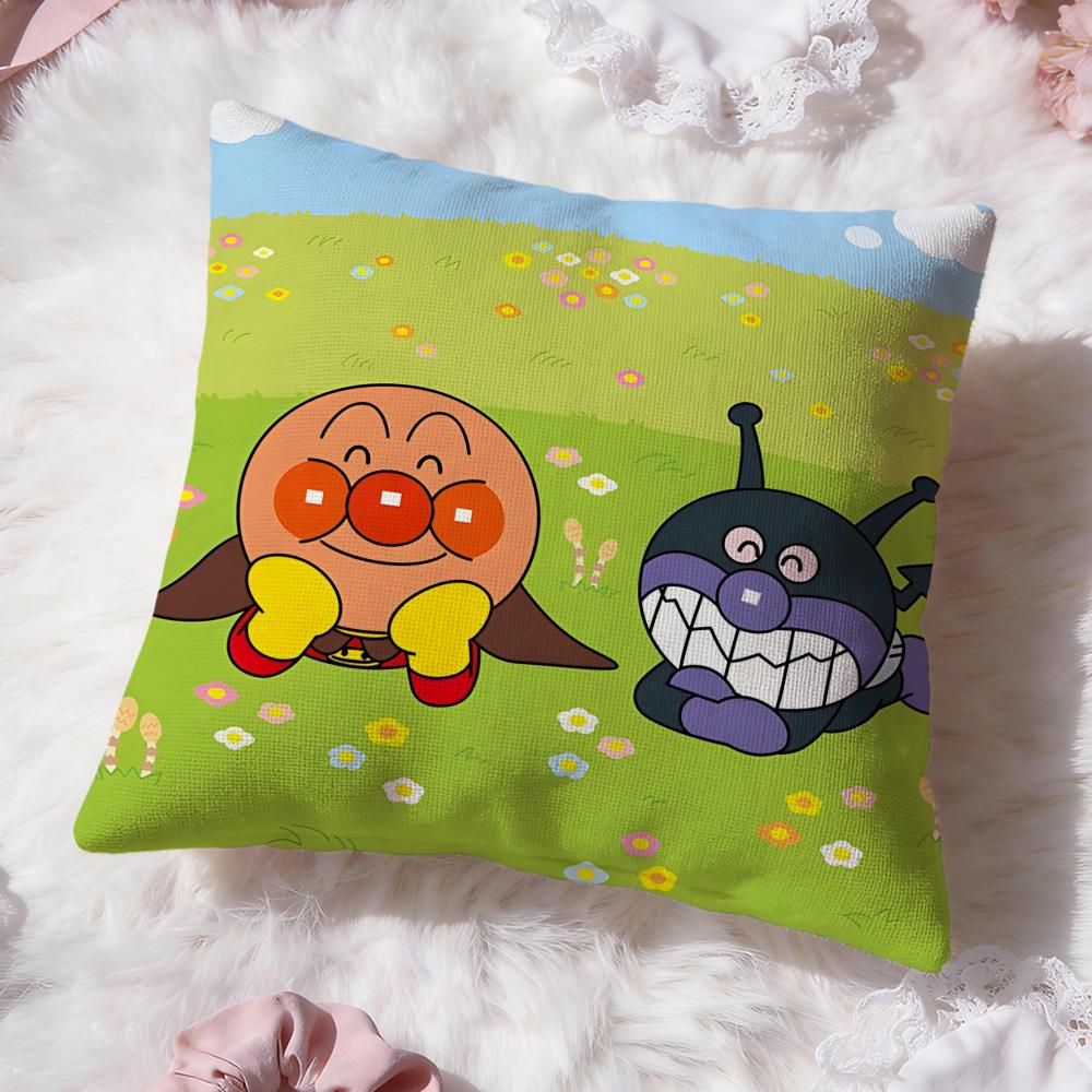 Anime A-AnpanmanS Cushion Cover Premium Comfort Reversible Pillow Cove -Two in One Design for Any Room & Car Interior