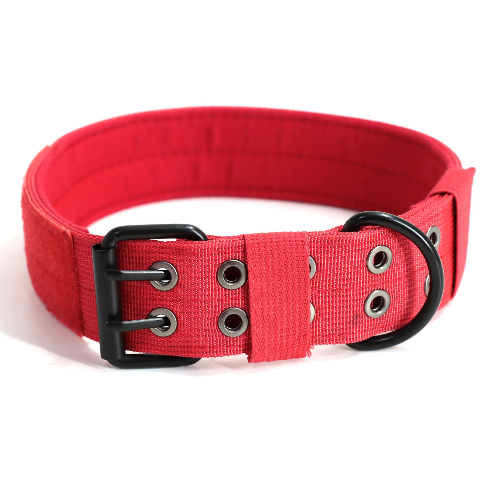 Outdoor  Dog Collar Set Dog Leash Metal Buckle Breathability Nylon Adjustable Dog Collar for Training Neck Pet Products L