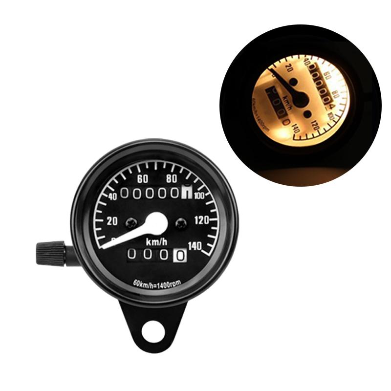 12V Universal Motorcycle Odometer Speedometer With Backlight Retro Pointer Tachometer Kmometer Modified Indicator 1