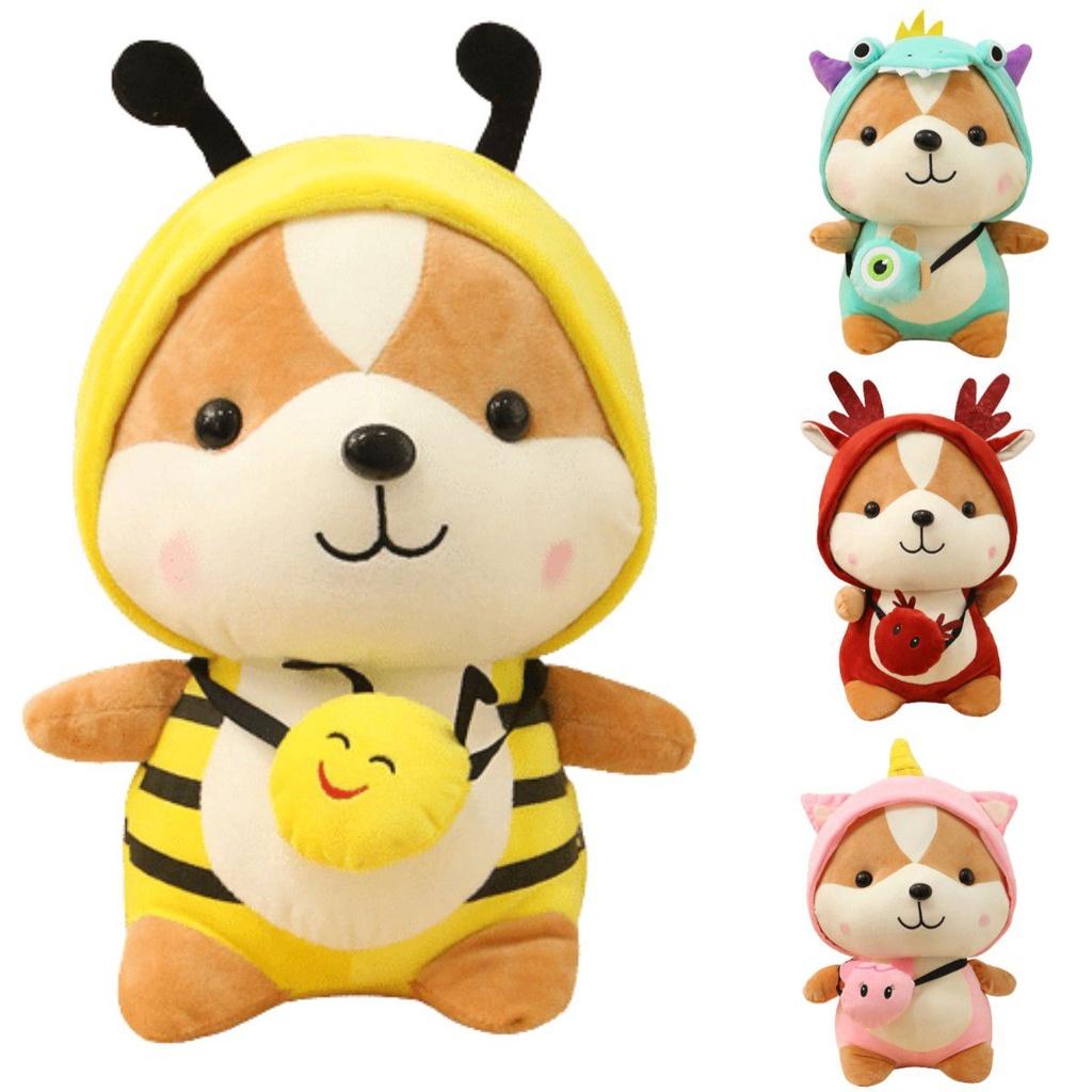Cute And Soft Squirrel Plush Toy For Kids Dinosaur Dressup And Bee Costume Included